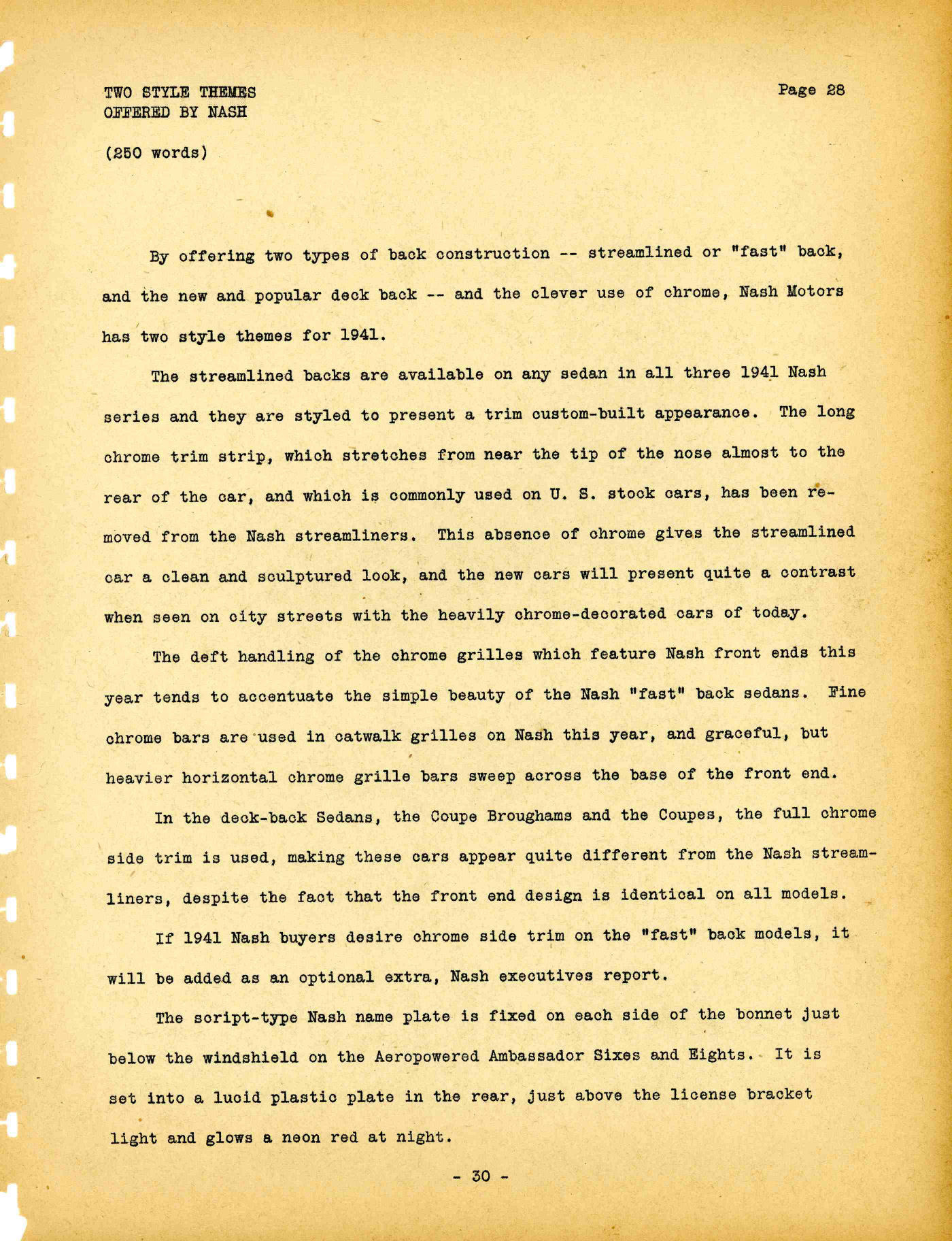 1941 Nash Press Kit Page 75